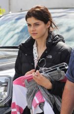 ALEXANDRA DADDARIO on the Set of The Layover in Vancouver 04/29/2015