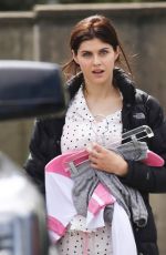 ALEXANDRA DADDARIO on the Set of The Layover in Vancouver 04/29/2015