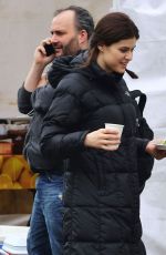 ALEXANDRA DADDARIO on the Set of The Layover in Vancouver 04/29/2015