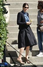 ALEXANDRA DADDARIO on the Set of The Layover in Vancouver 05/08/2015