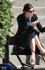 ALEXANDRA DADDARIO on the Set of The Layover in Vancouver 05/08/2015