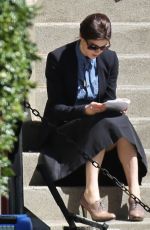ALEXANDRA DADDARIO on the Set of The Layover in Vancouver 05/08/2015