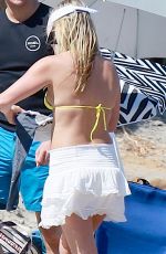 ALI LARTER in Bikini Top at a Beach in Malibu 05/24/2015