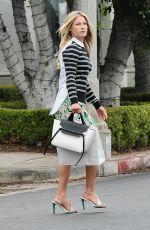 ALI LARTER in Short Skirt Out Shopping at Melrose Place in Los Angeles 05/27/2015