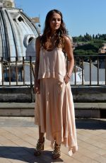 ALICIA VIKANDER at The Man from U.N.C.L.E. Photocall at Terrazza Civita in Rome