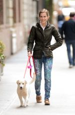 ALLISON WILLIAMS Walks Her Dog in New York