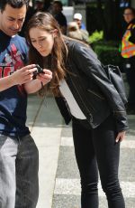 ALYCIA DEBNAM CAREY on the Set of Fear the Walking Dead in Vancouver 05/10/2015
