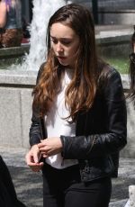ALYCIA DEBNAM CAREY on the Set of Fear the Walking Dead in Vancouver 05/10/2015