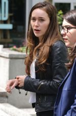 ALYCIA DEBNAM CAREY on the Set of Fear the Walking Dead in Vancouver 05/10/2015
