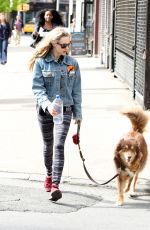 AMANDA SEYFRIED and Finn Out in New York 04/30/2015