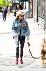 AMANDA SEYFRIED and Finn Out in New York 04/30/2015
