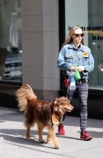 AMANDA SEYFRIED and Finn Out in New York 04/30/2015