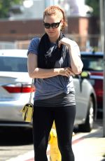 AMY ADAMS in Leggings Out in Los Angeles 05/29/2015
