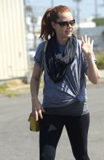 AMY ADAMS in Leggings Out in Los Angeles 05/29/2015