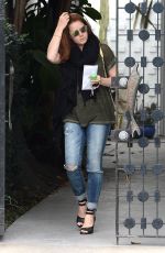 AMY ADAMS Leaves Balayage Salon in Los Angeles 05/26/2015