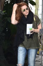 AMY ADAMS Leaves Balayage Salon in Los Angeles 05/26/2015