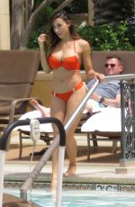 ANA CHERI in Red Bikini at the Pool in Las Vegas 05/23/2015