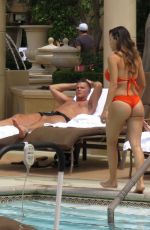 ANA CHERI in Red Bikini at the Pool in Las Vegas 05/23/2015