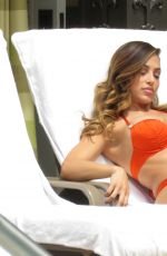ANA CHERI in Red Bikini at the Pool in Las Vegas 05/23/2015