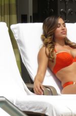 ANA CHERI in Red Bikini at the Pool in Las Vegas 05/23/2015