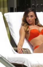 ANA CHERI in Red Bikini at the Pool in Las Vegas 05/23/2015