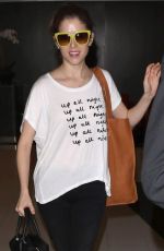 ANNA KENDRICK Arrives at Los Angeles International Airport 05/11/2015