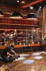 ANNA KENDRICK Rehearsing for a Segment on The Late Show with David Letterman in New York
