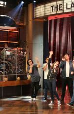 ANNA KENDRICK Rehearsing for a Segment on The Late Show with David Letterman in New York