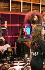ANNA KENDRICK Rehearsing for a Segment on The Late Show with David Letterman in New York