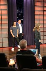 ANNA KENDRICK Rehearsing for a Segment on The Late Show with David Letterman in New York