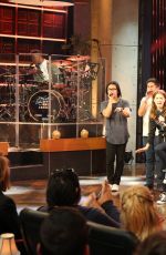 ANNA KENDRICK Rehearsing for a Segment on The Late Show with David Letterman in New York