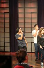 ANNA KENDRICK Rehearsing for a Segment on The Late Show with David Letterman in New York