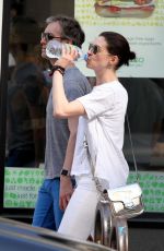 ANNE HATHAWAY and Adam Shulman Out and Abou in New York 05/03/2015