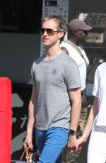 ANNE HATHAWAY and Adam Shulman Out and Abou in New York 05/03/2015
