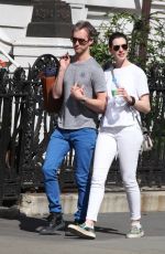 ANNE HATHAWAY and Adam Shulman Out and Abou in New York 05/03/2015