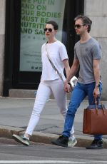 ANNE HATHAWAY and Adam Shulman Out and Abou in New York 05/03/2015