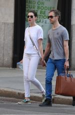 ANNE HATHAWAY and Adam Shulman Out and Abou in New York 05/03/2015