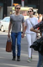 ANNE HATHAWAY and Adam Shulman Out and Abou in New York 05/03/2015