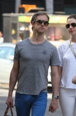 ANNE HATHAWAY and Adam Shulman Out and Abou in New York 05/03/2015