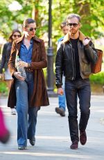 ANNE HATHAWAY and Adam Shulman Out and About in New York 05/23/2015