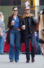 ANNE HATHAWAY and Adam Shulman Out and About in New York 05/23/2015