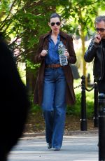 ANNE HATHAWAY and Adam Shulman Out and About in New York 05/23/2015