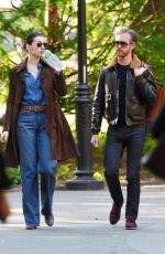 ANNE HATHAWAY and Adam Shulman Out and About in New York 05/23/2015