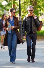 ANNE HATHAWAY and Adam Shulman Out and About in New York 05/23/2015