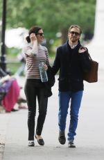 ANNE HATHAWAY and Adam Shulman Out in New York 05/22/2015