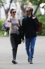 ANNE HATHAWAY and Adam Shulman Out in New York 05/22/2015