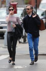 ANNE HATHAWAY and Adam Shulman Out in New York 05/22/2015