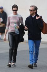 ANNE HATHAWAY and Adam Shulman Out in New York 05/22/2015