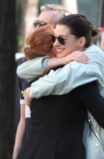 ANNE HATHAWAY and JESSICA CHASTAIN Out in New York