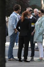 ANNE HATHAWAY and JESSICA CHASTAIN Out in New York